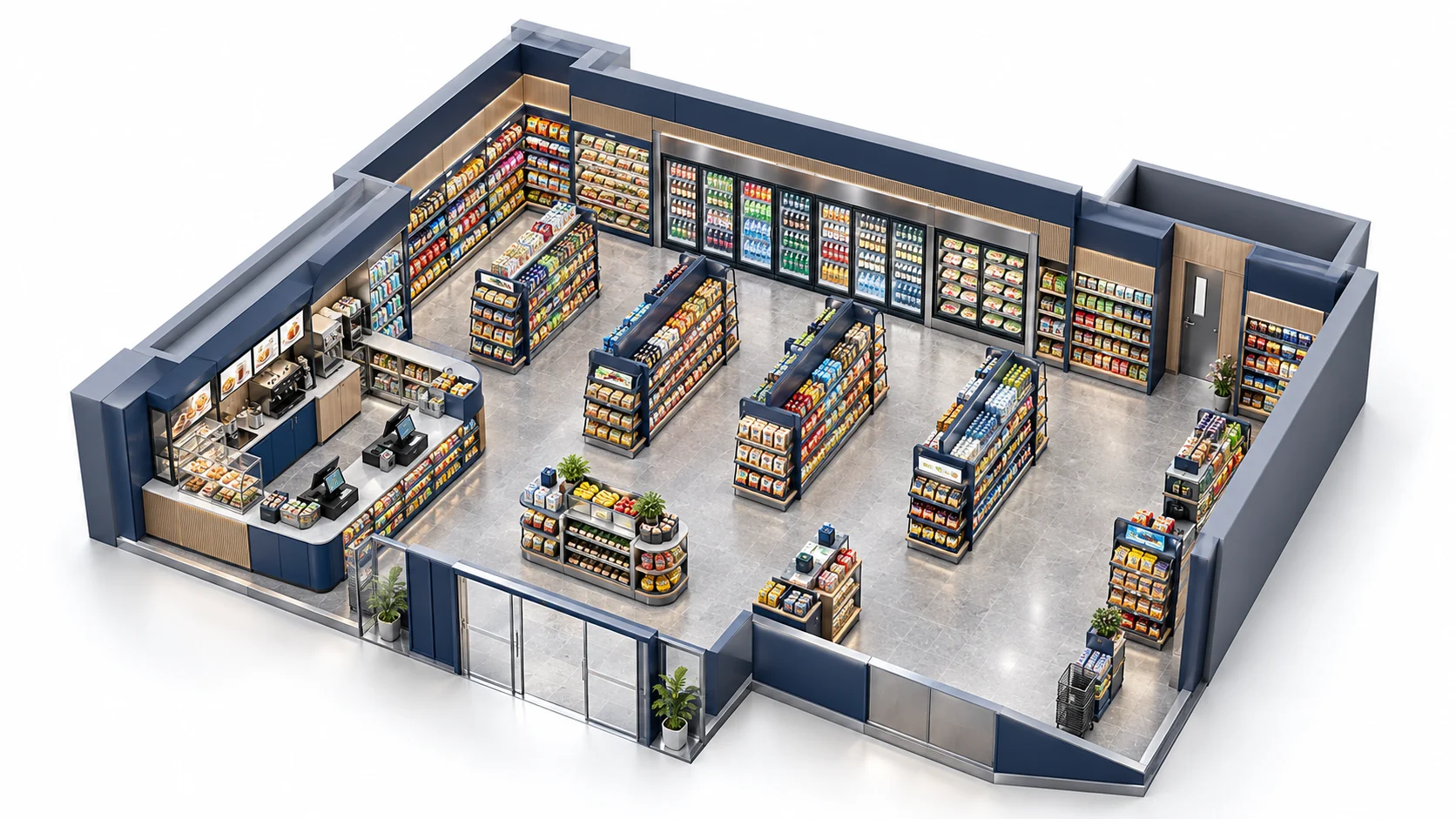 Convenience Store Layout Design visual reference
