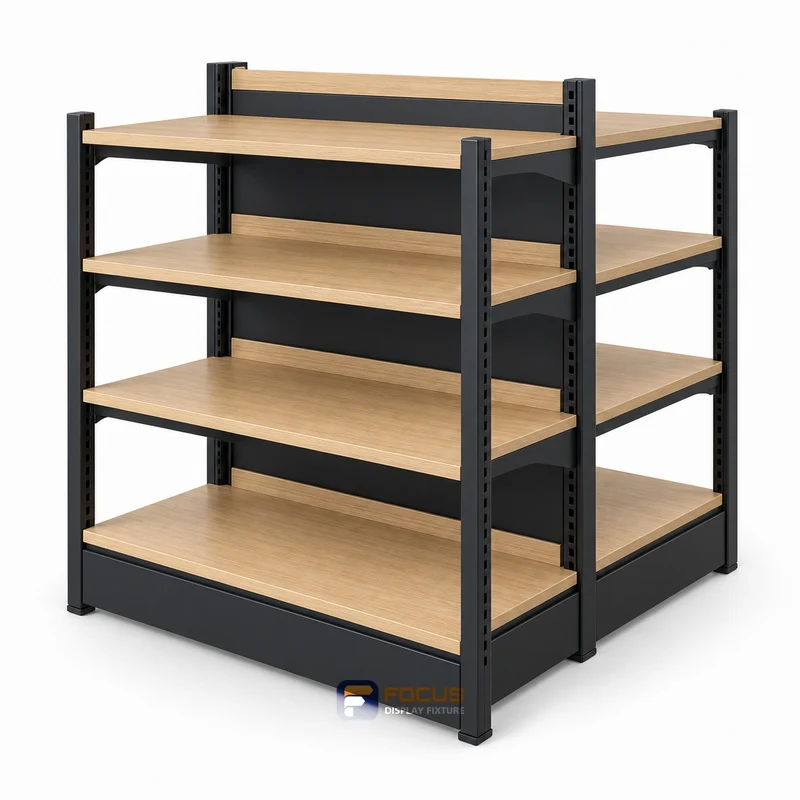 gondola shelving fixture, reference FC-001
