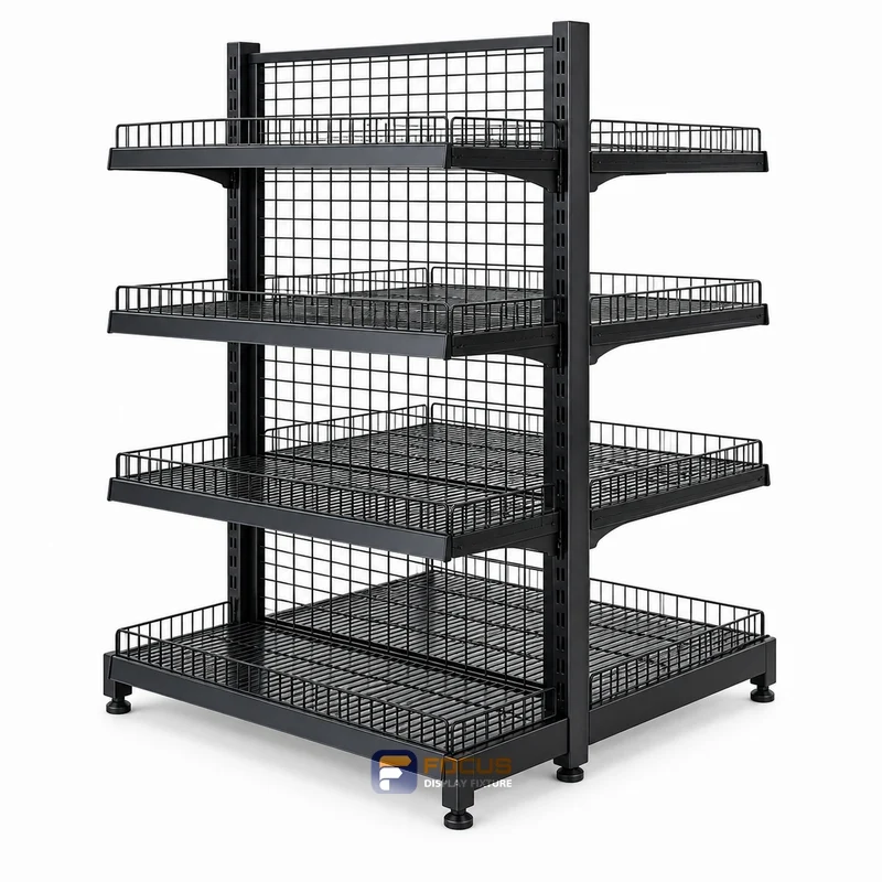 gondola shelving fixture, reference FC-005
