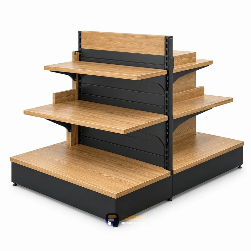 gondola shelving fixture, reference FC-010