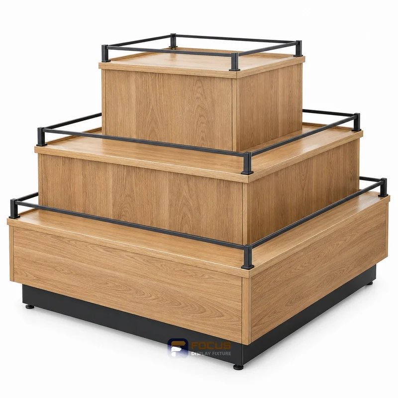end cap displays fixture, reference FC-027