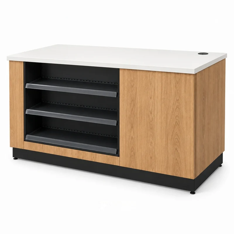 checkout counters fixture, reference FC-031
