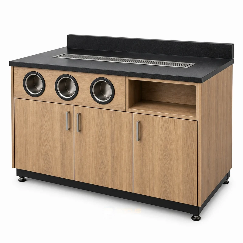 cup dispenser cabinets fixture, reference FC-042