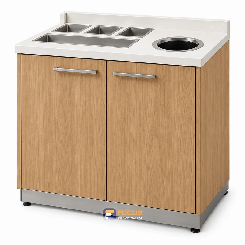 waste condiment cabinets fixture, reference FC-043