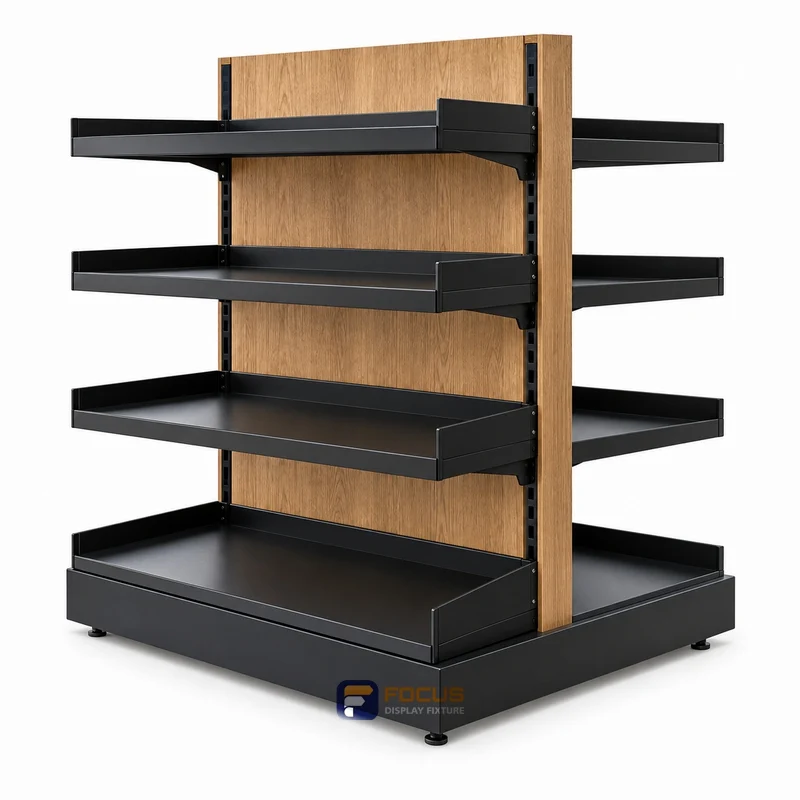 gondola shelving fixture, reference FC-107