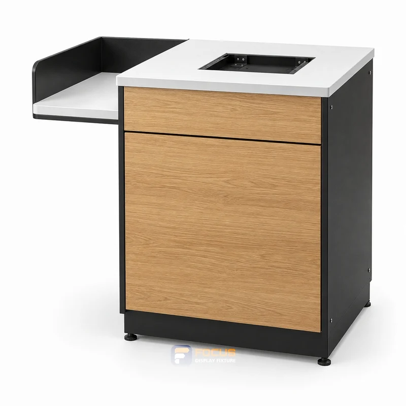 coffee beverage counters fixture, reference FC-113