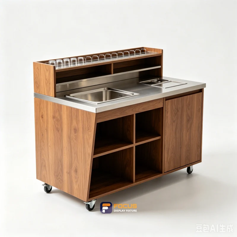 coffee beverage counters fixture, reference FC-152
