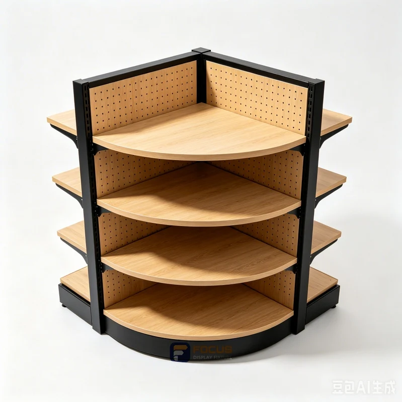 corner shelving fixture, reference FC-155