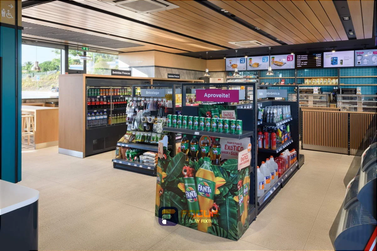 Store 02 — Travel-stop retail, interior view 1