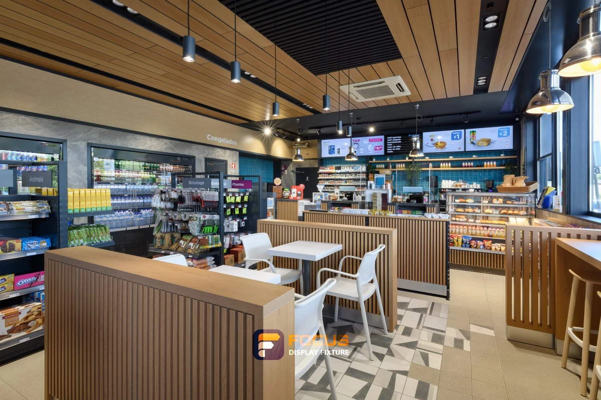 Store 02 — Travel-stop retail, interior view 2