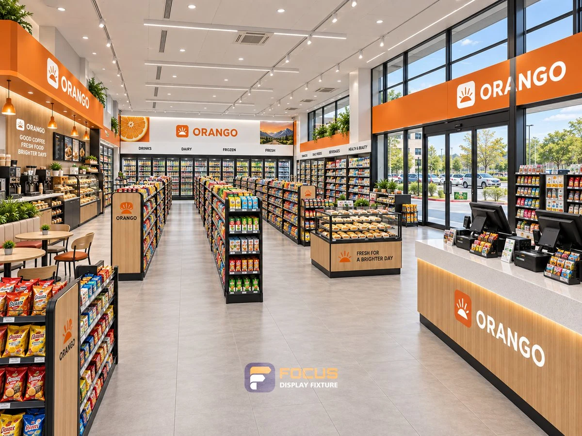Store 11 — Orange energy convenience store, interior view 3