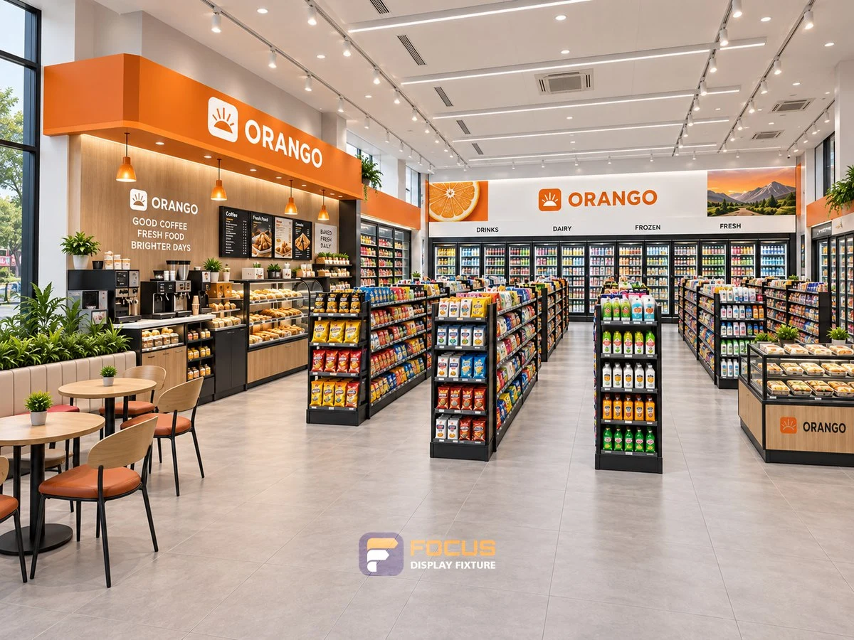 Store 11 — Orange energy convenience store, interior view 4