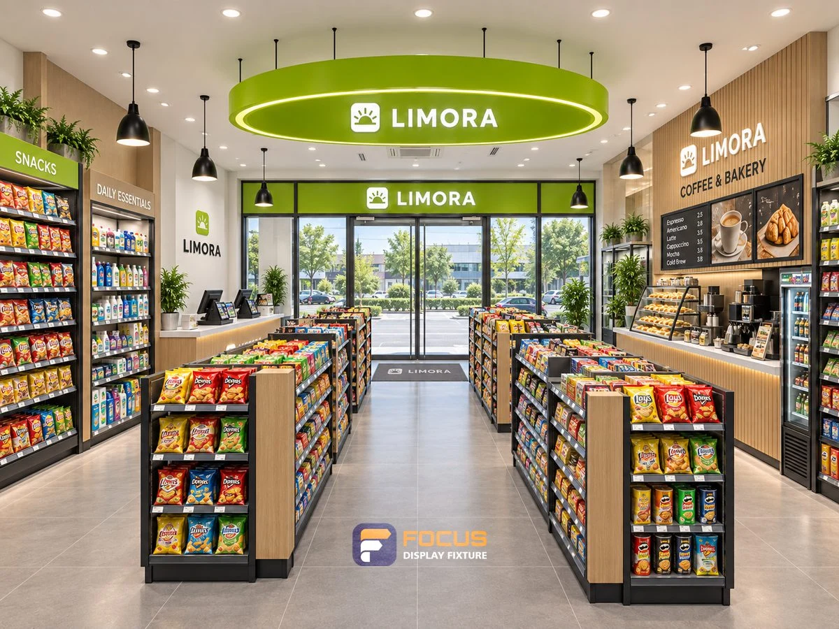 Store 12 — Fresh lime convenience store, interior view 1