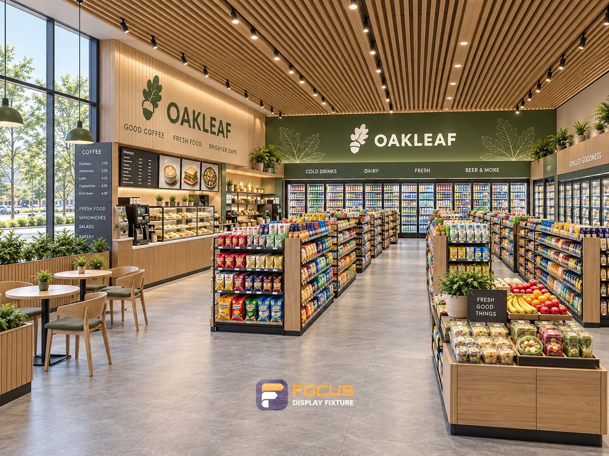 Store 20 — Natural green convenience store, interior view 4