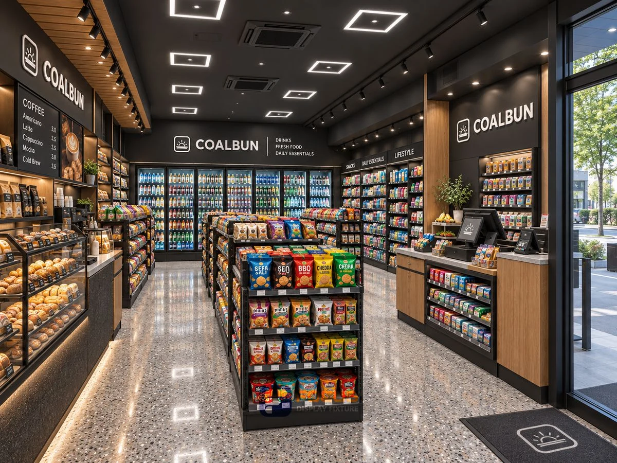 Store 30 — Charcoal cafe convenience store, interior view 3