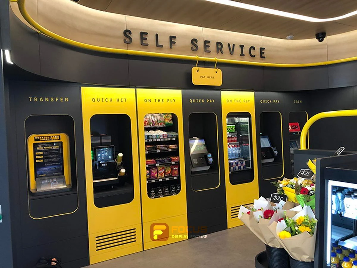 Store 34 — Self-service food store, interior view 2