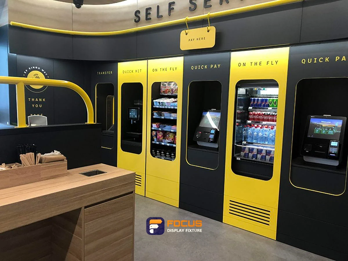 Store 34 — Self-service food store, interior view 3