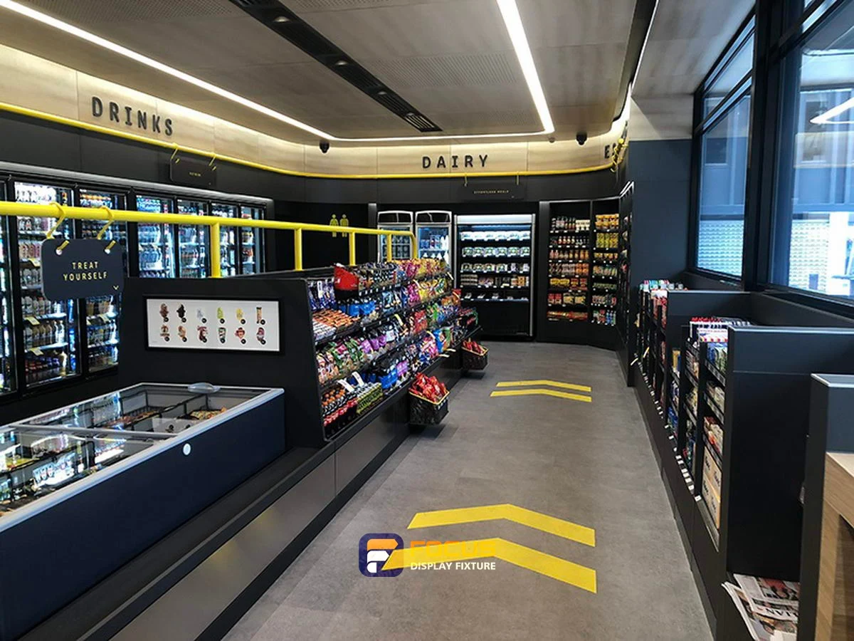 Store 34 — Self-service food store, interior view 5