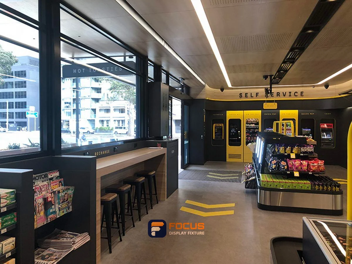 Store 34 — Self-service food store, interior view 6