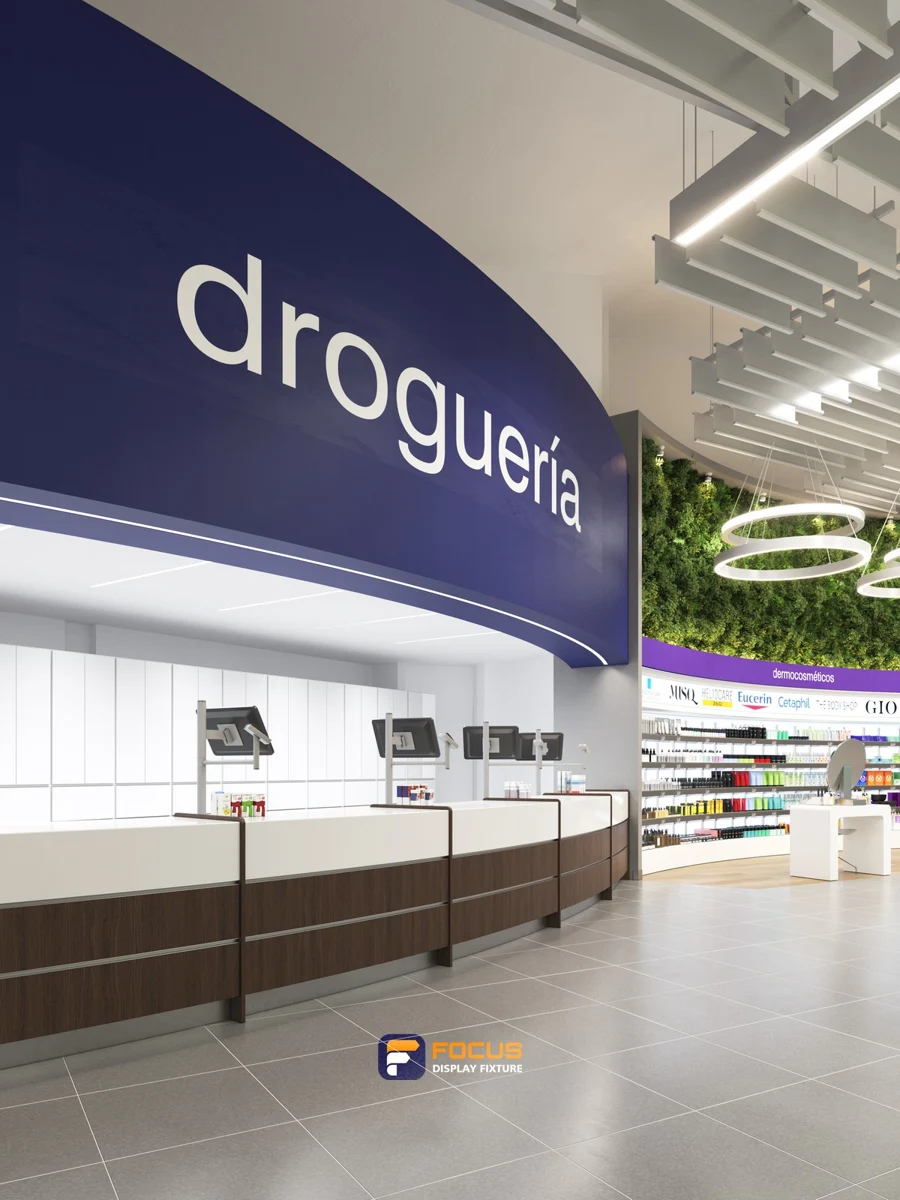 Store 35 — Adjacent retail shelving, interior view 1