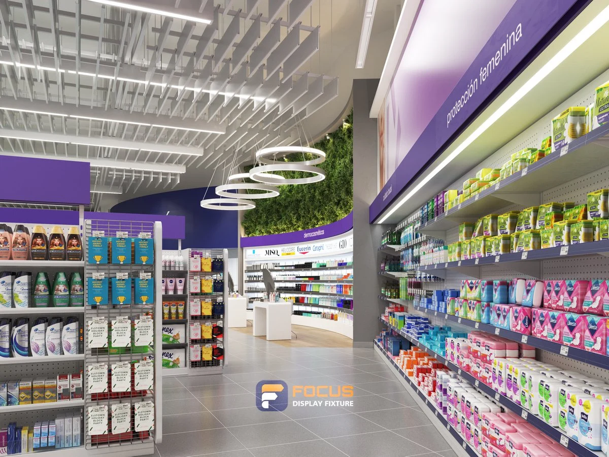 Store 35 — Adjacent retail shelving, interior view 4