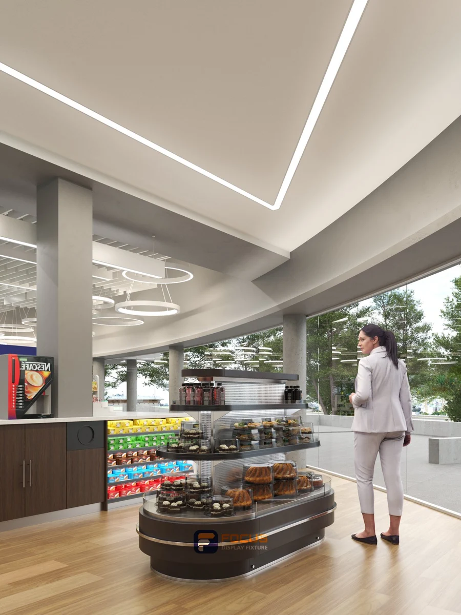 Store 35 — Adjacent retail shelving, interior view 8